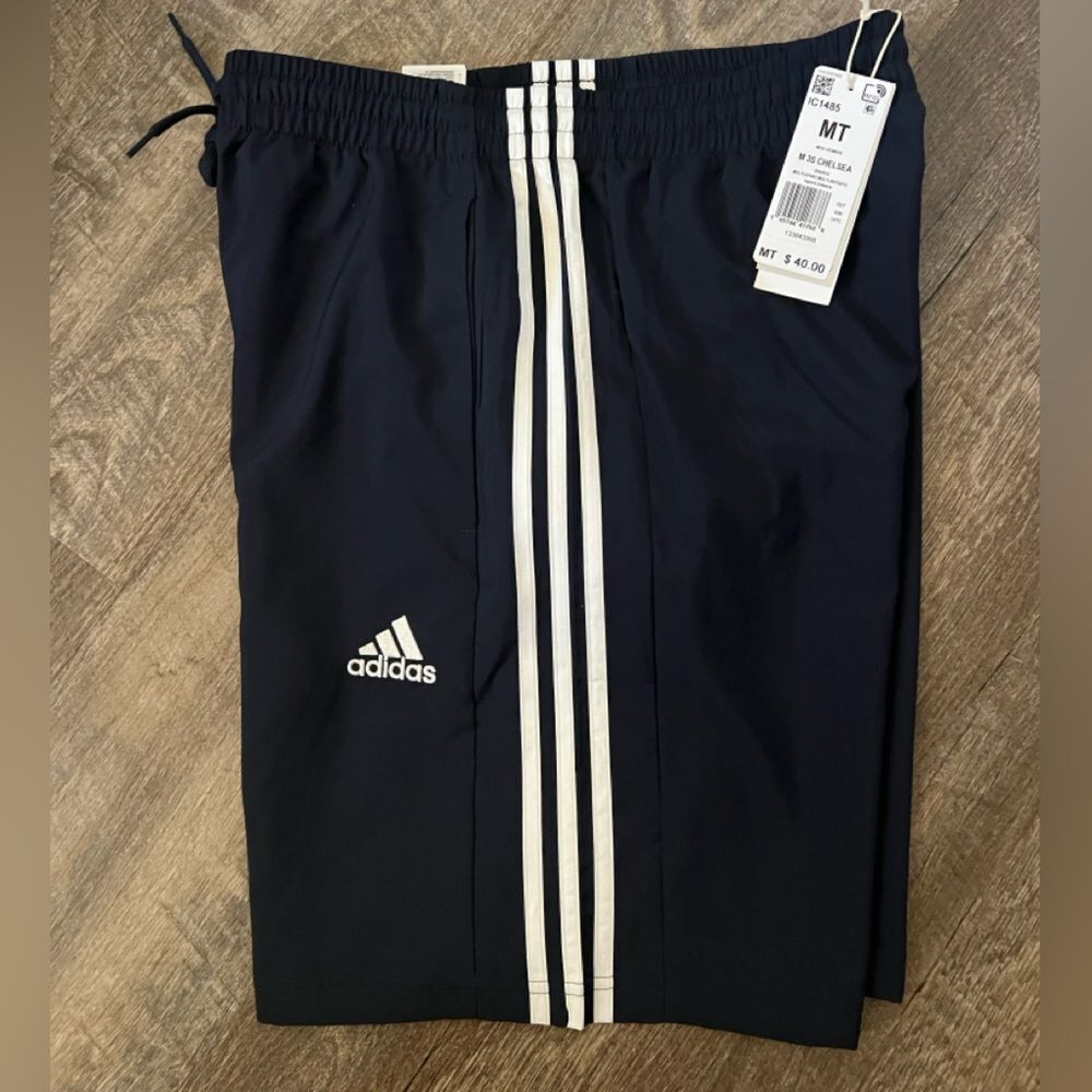 Adidas Men's 3-Stripe Chelsea Multisport Shorts IC1485-Size Medium Tall